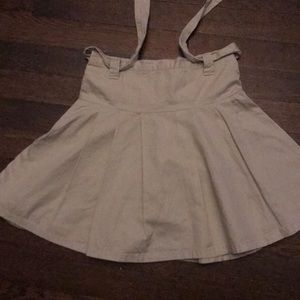 5T girls Khaki skirt with ties